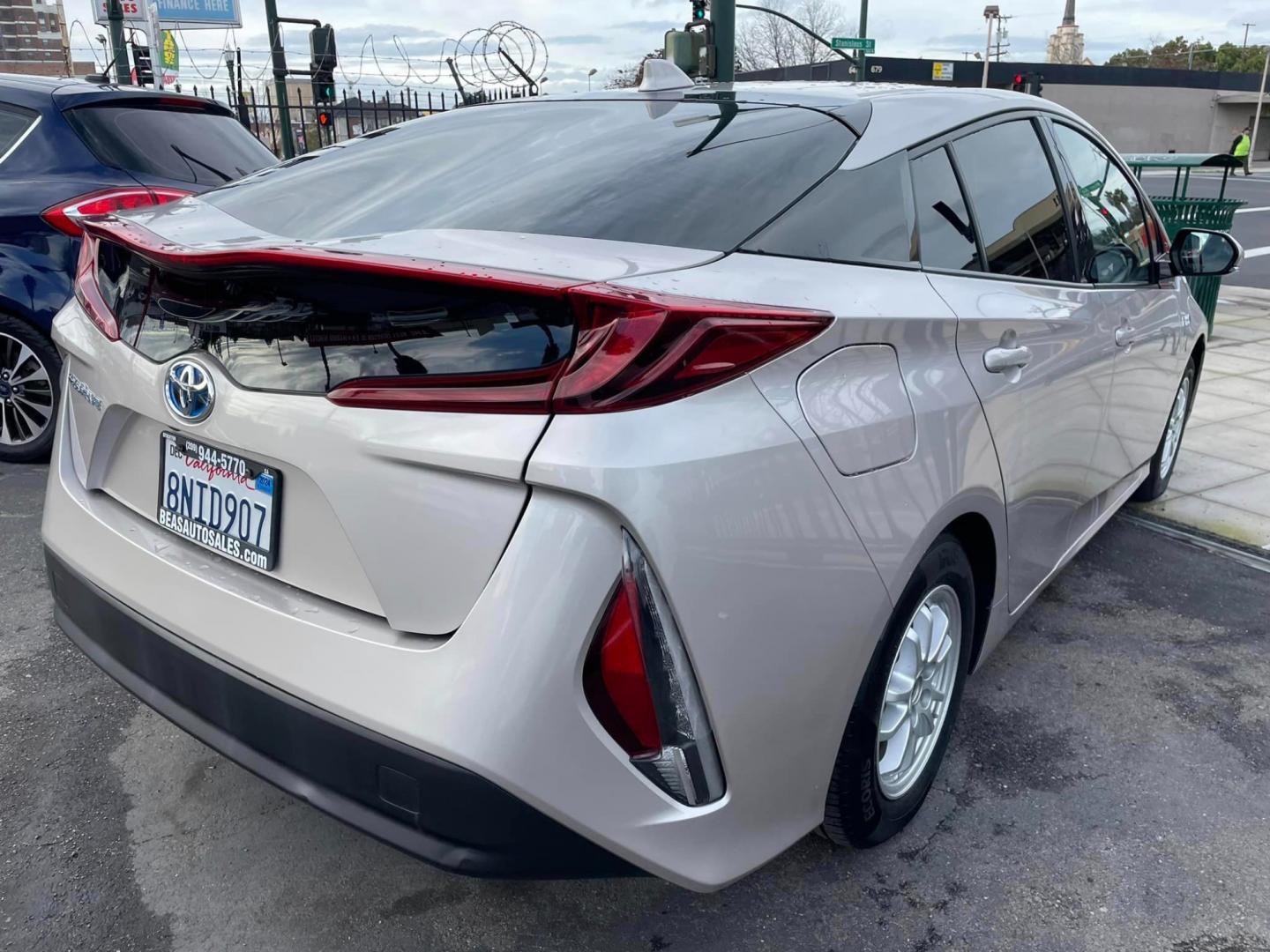 2018 WHITE /WHITE / BLACK Toyota Prius Prime (JTDKARFP9J3) , located at 744 E Miner Ave, Stockton, CA, 95202, (209) 944-5770, 37.956863, -121.282082 - Photo#11